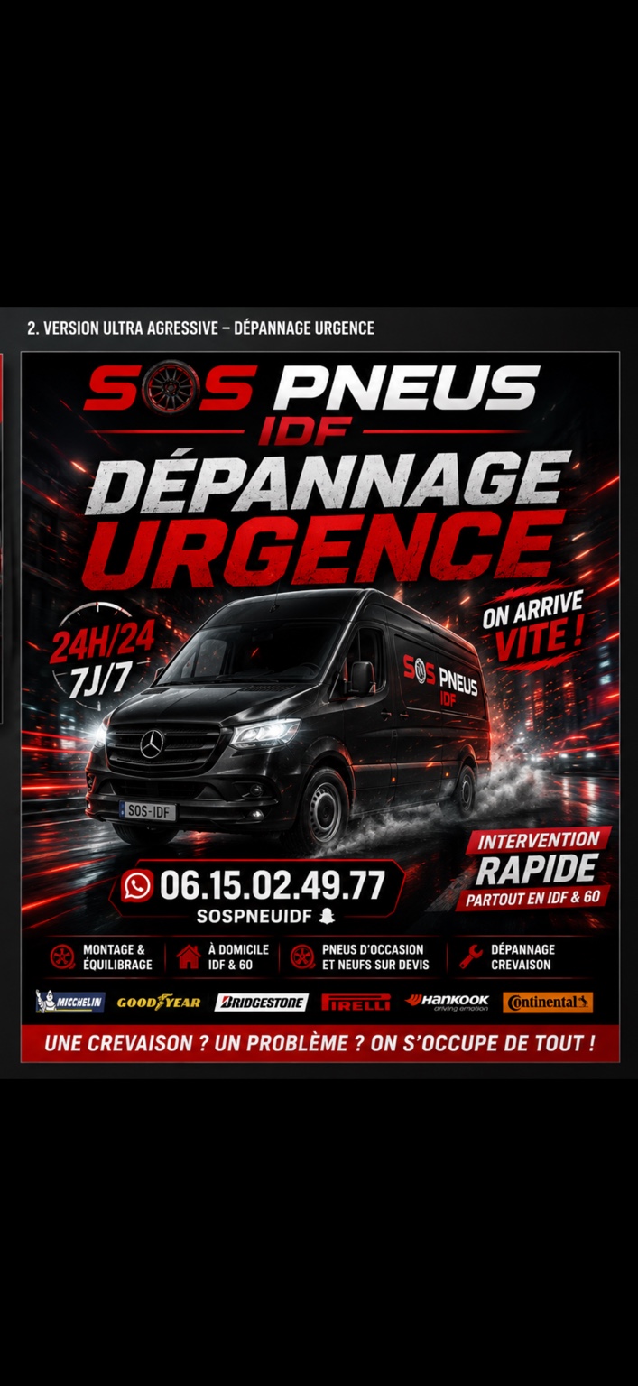Camion SOS Pneu IDF